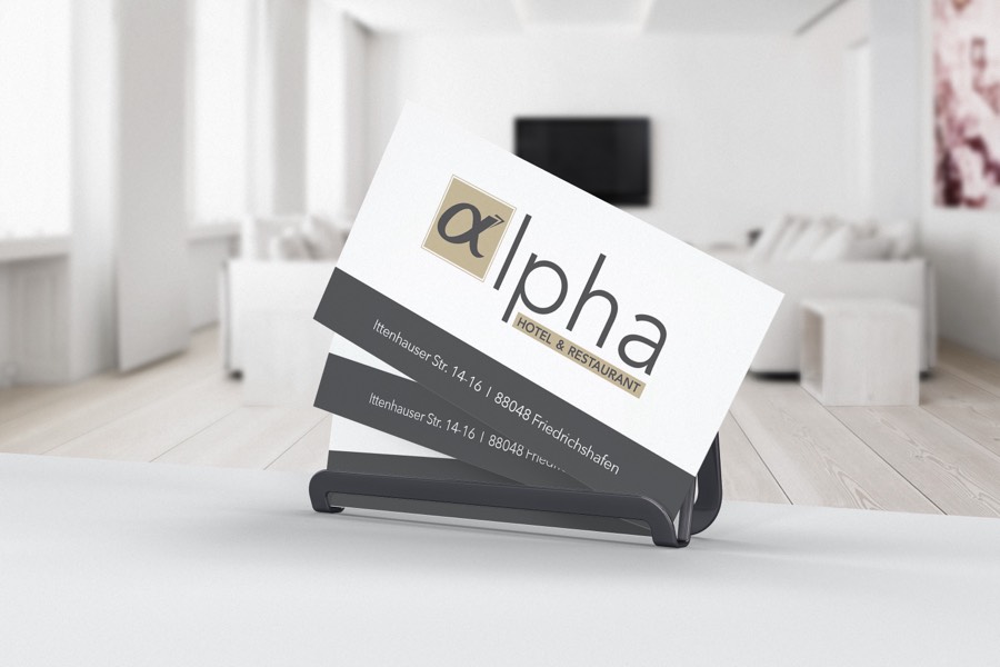 Alpha – Referenzprojekt von Werbedesign Haug