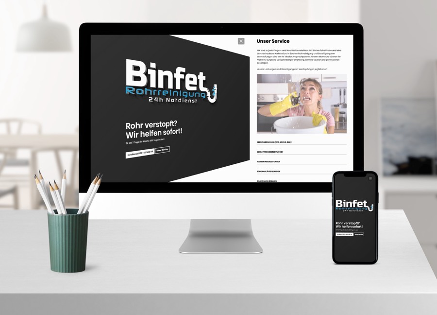 Binfet – Referenzprojekt von Werbedesign Haug