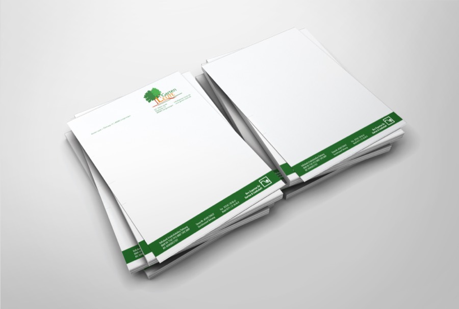 Briefpapier – Referenzprojekt von Werbedesign Haug