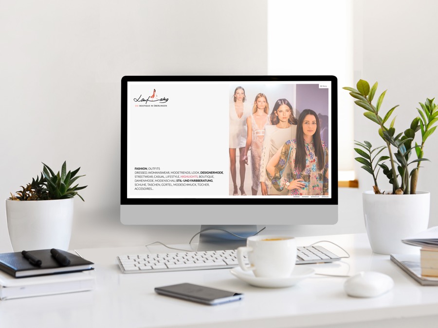 Laufsteg Webdesign – Referenzprojekt von Werbedesign Haug