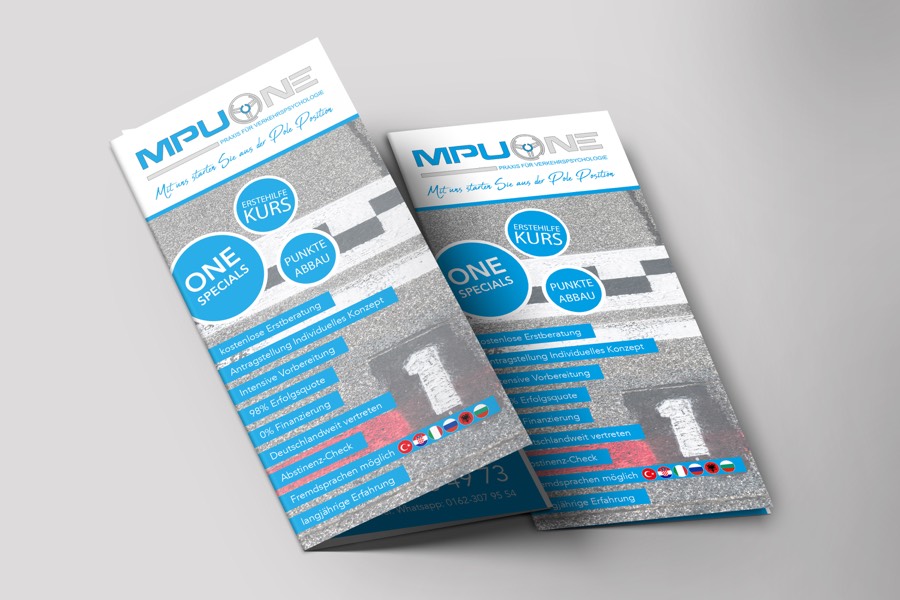 MPuOne Flyer – Referenzprojekt von Werbedesign Haug