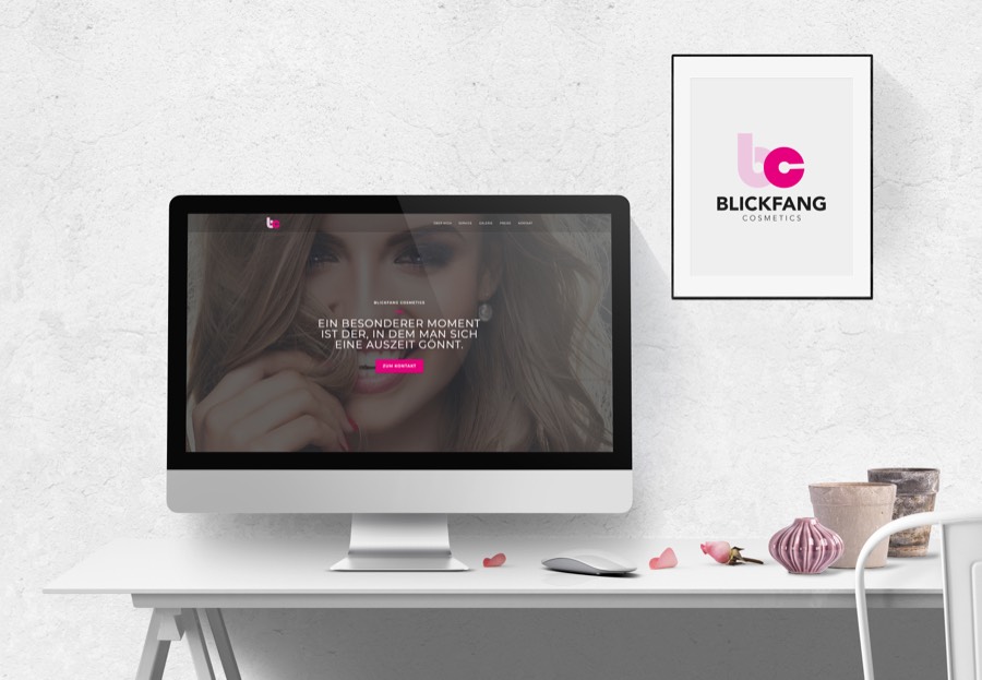 Website Blickfang – Referenzprojekt von Werbedesign Haug